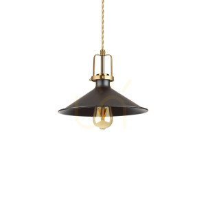 Lampa wisząca Ideallux ERIS 249070 czarna E27 1x42W 29 cm