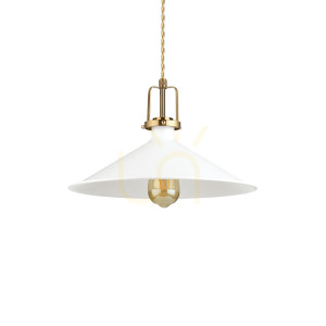 Lampa wisząca Ideallux ERIS 238210 biała E27 1x42W 36 cm