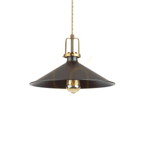 Lampa wisząca Ideallux ERIS 249087 czarna E27 1x42W 36 cm