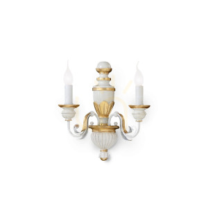 Kinkiet Ideallux FIRENZE biały 2xE14 012902 33 cm