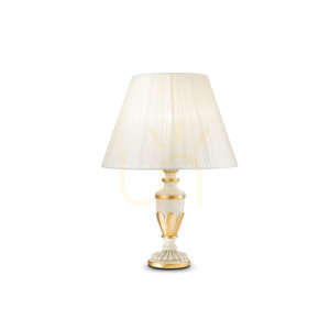 Lampa stołowa Ideallux FIRENZE 012889 biała E14 1x40W 24 cm