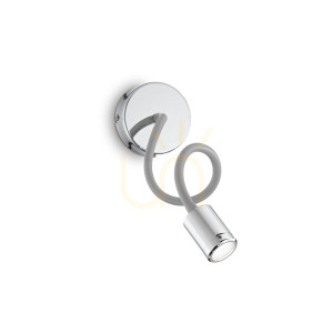 Kinkiet LED Ideallux Focus chrom 4W 097206 ⌀10 cm