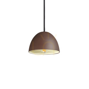 Lampa wisząca Ideallux Folk 174204 rdzawa metalowa E27 18 cm