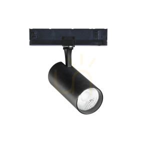 Lampa do szynoprzewodu Ideallux FOX 302614 czarna LED 25W 3000K 20,2 cm
