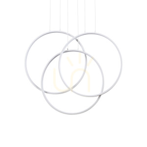 Lampa wisząca Ideallux Frame biała LED 82W 3000K 68,5 cm 269351
