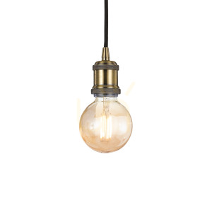 Lampa wisząca Ideallux FRIDA 122083 mosiężna E27 1x60W 9 cm
