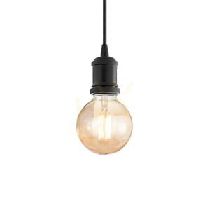 Lampa wisząca Ideallux FRIDA 139425 czarna metalowa E27 1x60W 9 cm