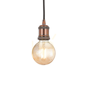 Lampa wisząca Ideallux FRIDA 122106 miedziana E27 1x60W Ø9 cm