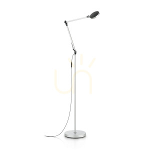 Lampa stojąca Ideallux Futura 204956 srebrna LED 12,5W 145 cm