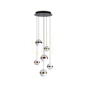 Lampa wisząca Ideallux Galaxy 321172 LED 58W biała 40 cm