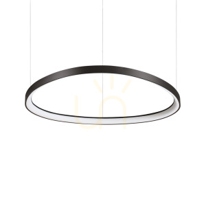 Lampa wisząca Ideallux Gemini 304724 czarna LED 55W 3000K 81 cm