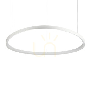 Lampa wisząca Ideallux Gemini 303895 biała LED 78W 3000K 105 cm
