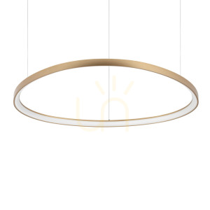 Lampa wisząca Ideallux Gemini 307701 mosiądz LED 78W 3000K 105 cm