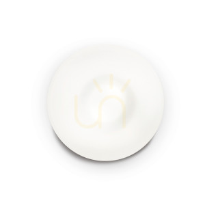 Plafon Ideallux Glory 101132 biały szklany 40 cm 2xE27