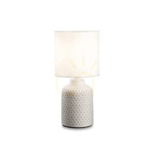 Lampa stołowa Ideallux KALI 245393 biała E14 1x40W 15 cm