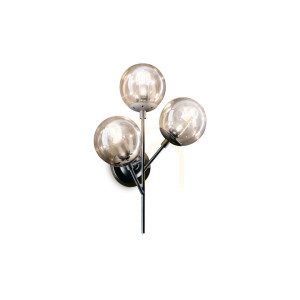 Kinkiet Ideallux Kepler 187006 czarny 3xE27 38 cm