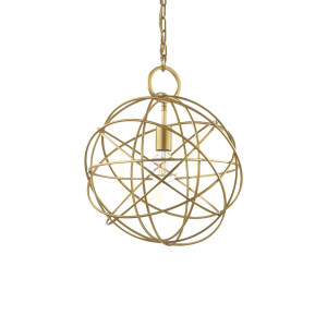 Lampa wisząca Ideallux KONSE 155968 złota E27 1x60W 40 cm