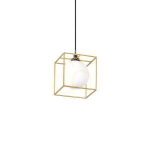 Lampa wisząca Ideallux Lingotto 251103 mosiężna G9 1x4W 12 cm