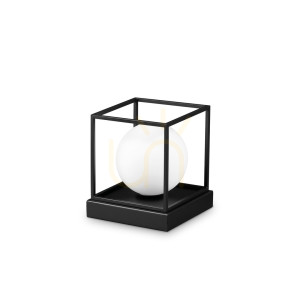 Lampa stołowa Ideallux Lingotto 304151 czarna G9 1x4W 12 cm