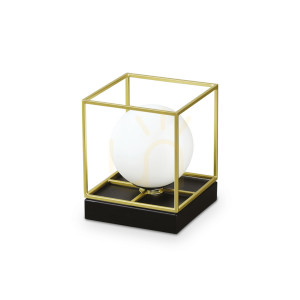 Lampa stołowa Ideallux Lingotto 259222 mosiężna G9 1x4W 12 cm
