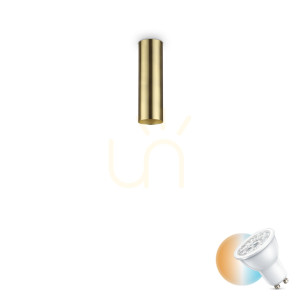Plafon Ideallux Look 285214 mosiężny GU10 1x28W 6 cm