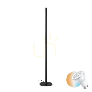 Lampa stojąca Ideallux LOOK 304915 czarna LED 24W 3000K 180 cm