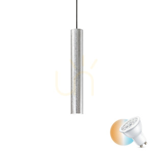 Lampa wisząca Ideallux Look 141800 srebrna GU10 1x28W 6 cm