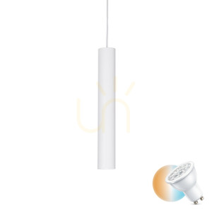 Lampa wisząca Ideallux LOOK 104935 biała GU10 1x28W 6 cm