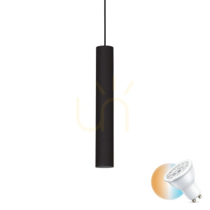 Lampa wisząca Ideallux LOOK 104928 czarna GU10 1x28W 6 cm