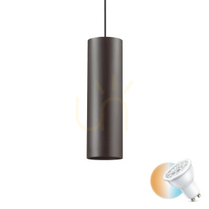 Lampa wisząca Ideallux LOOK 158723 czarna GU10 1x50W 12 cm