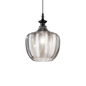 Lampa wisząca Ideallux Lord 263649 przydymiona E27 1x60W 23 cm
