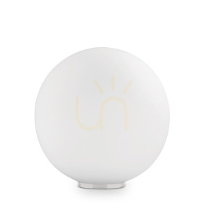 Lampa stołowa Ideallux MAPA 000206 biała E27 1x42W 40 cm