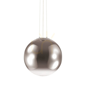 Lampa wisząca Ideal Lux MAPA CLEAR 161327 chrom szkło E27 50 cm