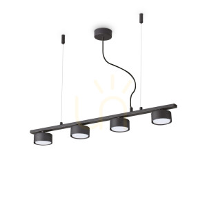 Lampa wisząca Ideallux MINOR czarna 4xGX53 75,5 cm 235455