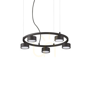 Lampa wisząca Ideallux MINOR 235516 czarna 5xGX53 50 cm