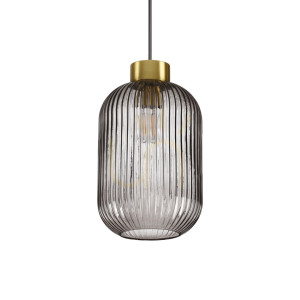 Lampa wisząca Ideallux Mint 237510 przydymione szkło E27 1x60W 20 cm