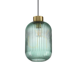 Lampa wisząca Ideallux MINT zielona 20 cm E27 237497
