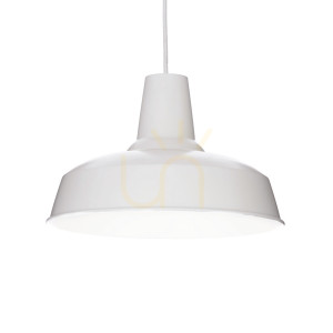 Lampa wisząca Ideallux MOBY 102047 biała E27 1x42W 35 cm