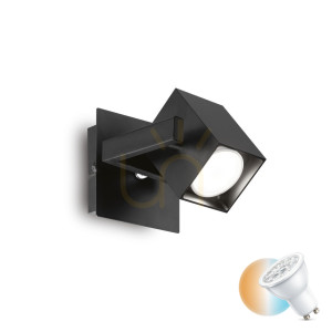 Kinkiet Ideallux Mouse czarny GU10 1x50W 073569