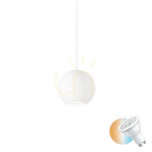 Lampa wisząca Ideallux MR JACK 231228 biała GU10 1x28W 11 cm