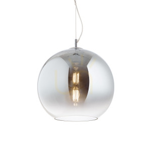 Lampa wisząca Ideal Lux Nemo 250359 chromowana szklana 40 cm E27