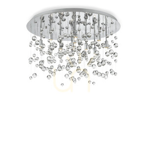 Plafon Ideallux NEVE 022222 chromowany 8xG9 Ø40,5 cm