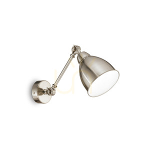Kinkiet Ideallux Newton 016399 niklowy E27 1x42W 14 cm