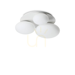 Plafon Ideallux NINFEA 306964 biały 3xGX53 46 cm