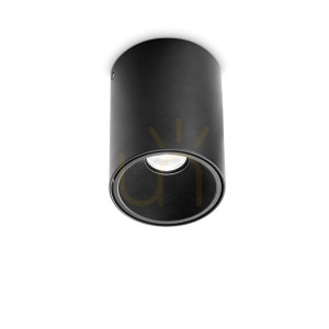 Plafon LED Ideallux NITRO 205984 czarny 15W 3000K 9 cm