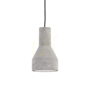 Lampa wisząca Ideallux OIL 110417 beton szara E27 15 cm
