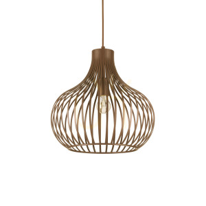 Lampa wisząca Ideallux ONION 205298 brązowa E27 1x60W 38 cm
