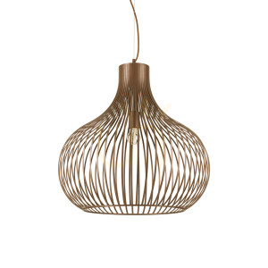 Lampa wisząca Ideallux Onion 205311 brązowa E27 1x60W 59,5 cm