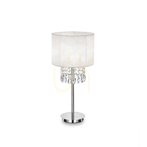 Lampa stołowa Ideallux Opera biała E27 1x60W 25 cm 068305