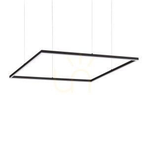 Lampa wisząca Ideallux Oracle Slim 259208 czarna LED 53W 90 cm 3000K